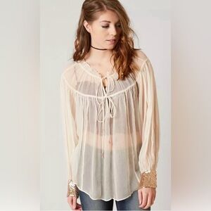 Free People Flowy Shirt